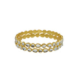 Kundan Bangle Silver
