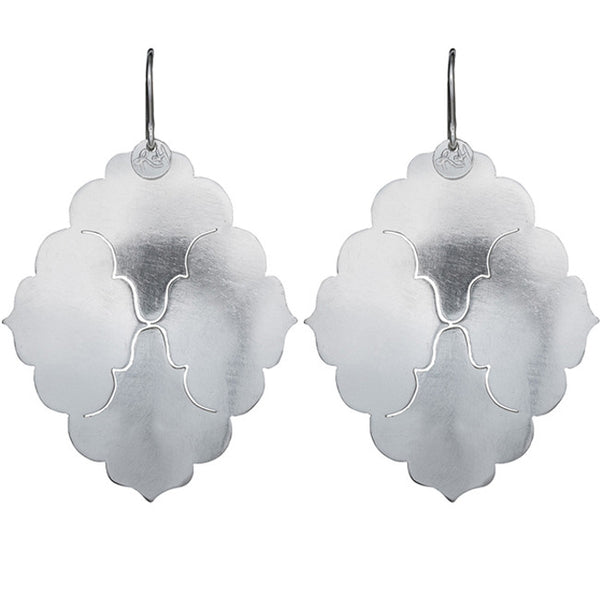 Mughal Curves sterling silver earrings luxe bohemian jewellery Australia