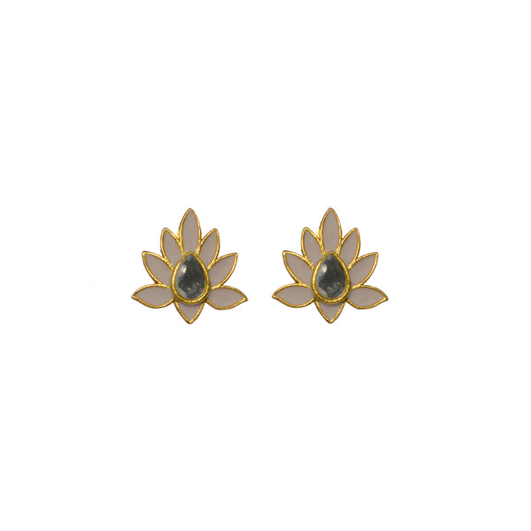Peacock Stud Pale Pink