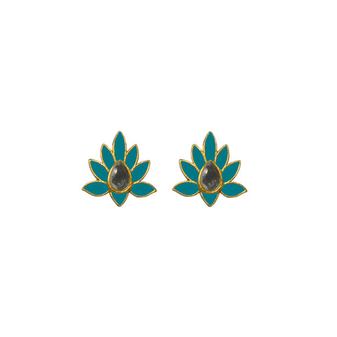 Peacock Stud Turquoise