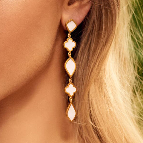 Chandra Drop Earring Blush