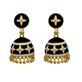 Jhumka Earrings Navy