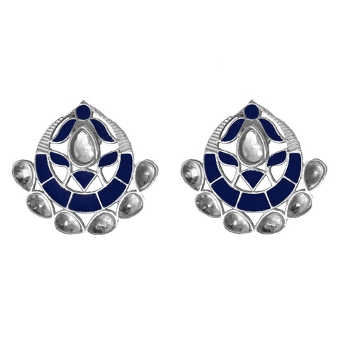 Asra Earrings Navy