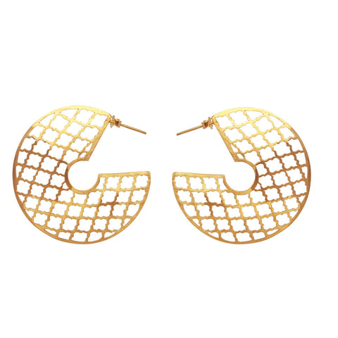 Trellis Love Earring Gold