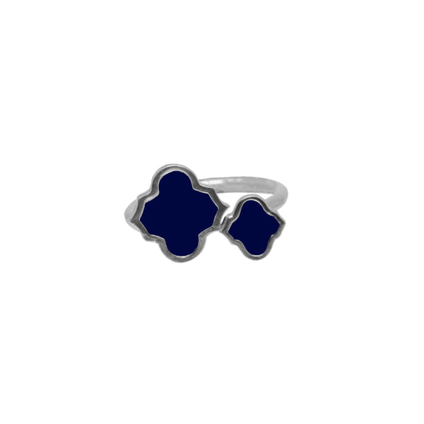 Arabesque Ring Navy