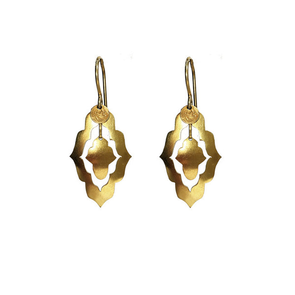 Dancing Forms Gold sterling silver earring luxe bohemian jewellery Australia