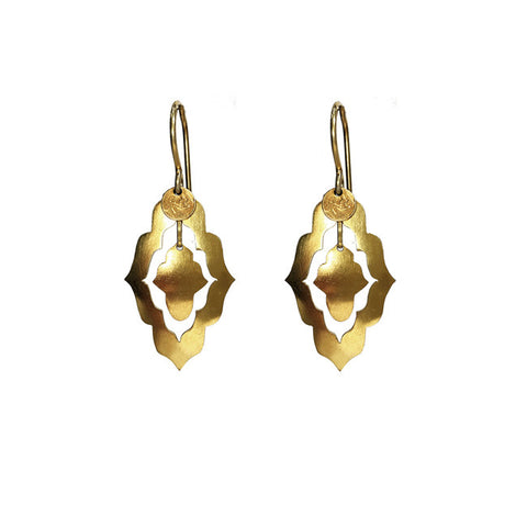 Dancing Forms Gold sterling silver earring luxe bohemian jewellery Australia