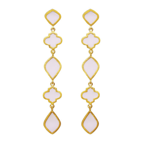 Chandra Drop Earring Blush