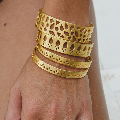 Polki Bangle Gold