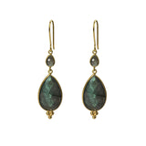 Maharani Green Onyx Earrings