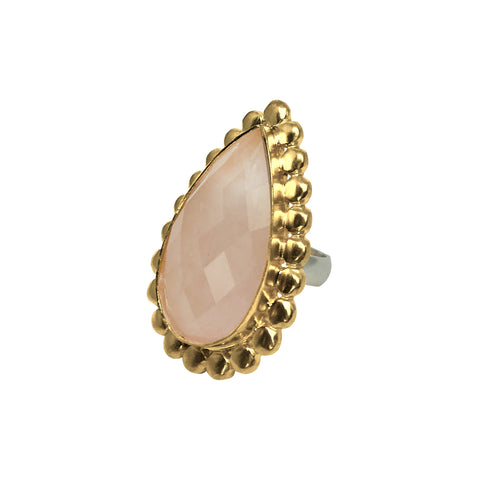 Devi Pink Quartz Ring