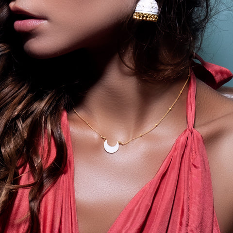 Luna Necklace Pale Pink