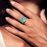 Desert Rose Ring Turquoise