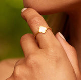 Trellis Ring Gold Blush
