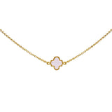 Trellis Necklace Gold Blush