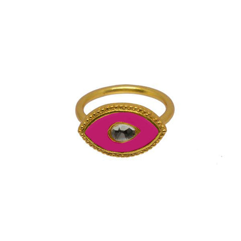 Royal Eye Ring Hot Pink