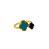 Arabesque Ring Navy/Turquoise