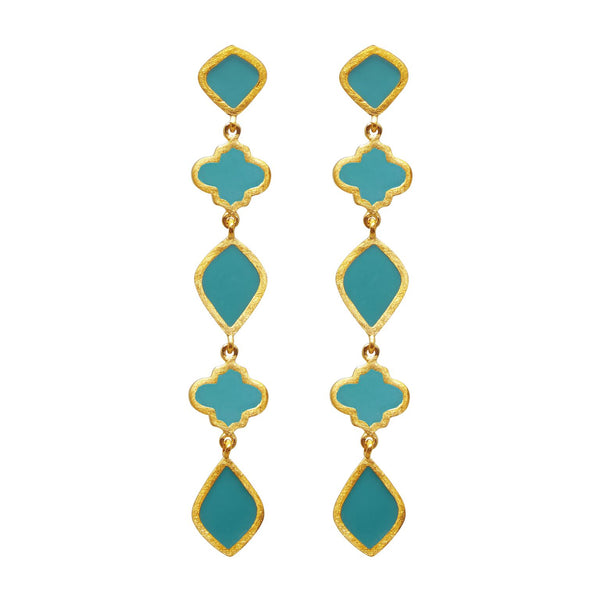 Chandra Drop Earring Turquoise