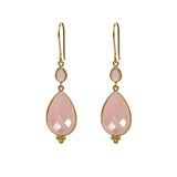 Maharani Pink Quartz Earrings